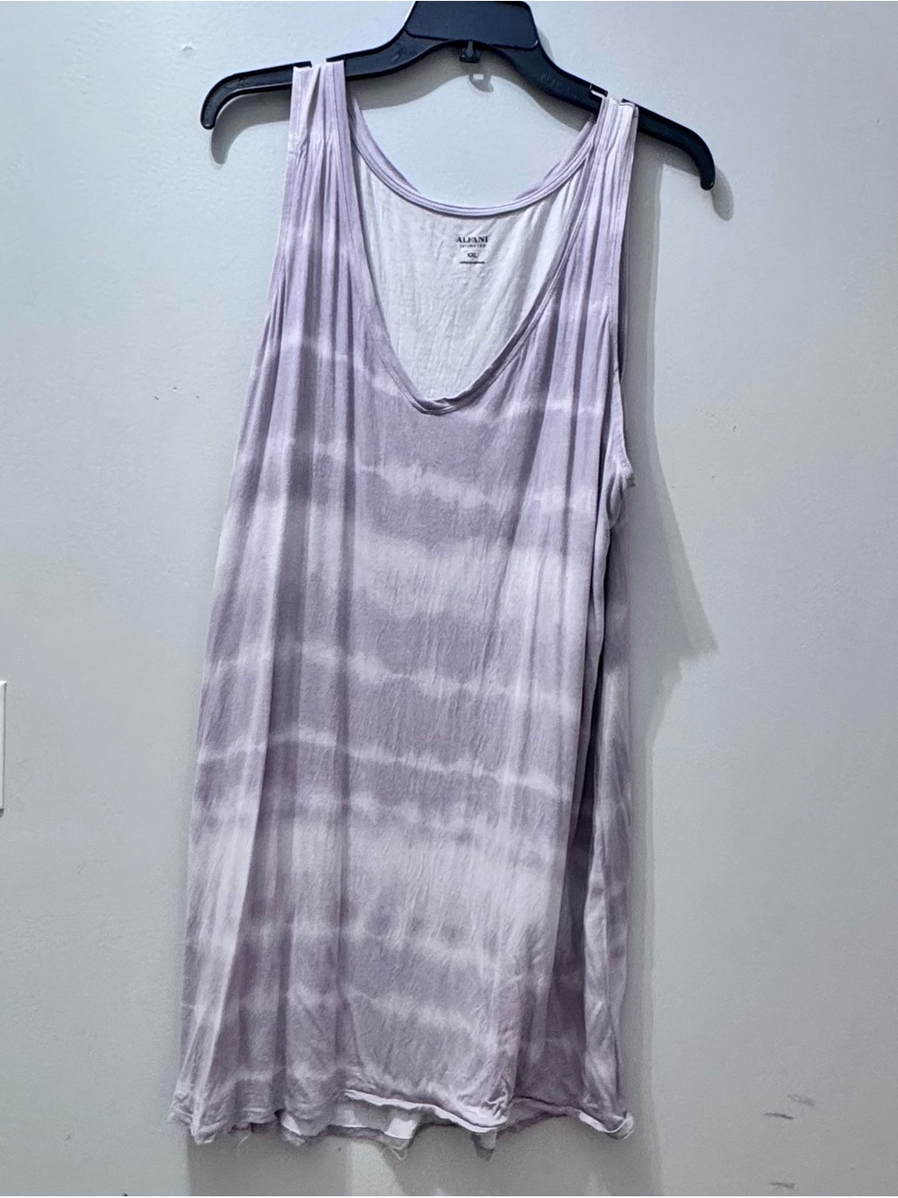 Alfani Intimates Women's Lavender Tie-Dye Night Gown, Size XXL
